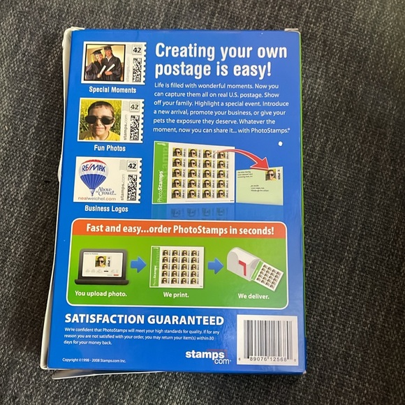 USPS/Stamps.com - Photo Stamps (Original Sealed Packaging: $20 Gift Certificate - Picture 4 of 5